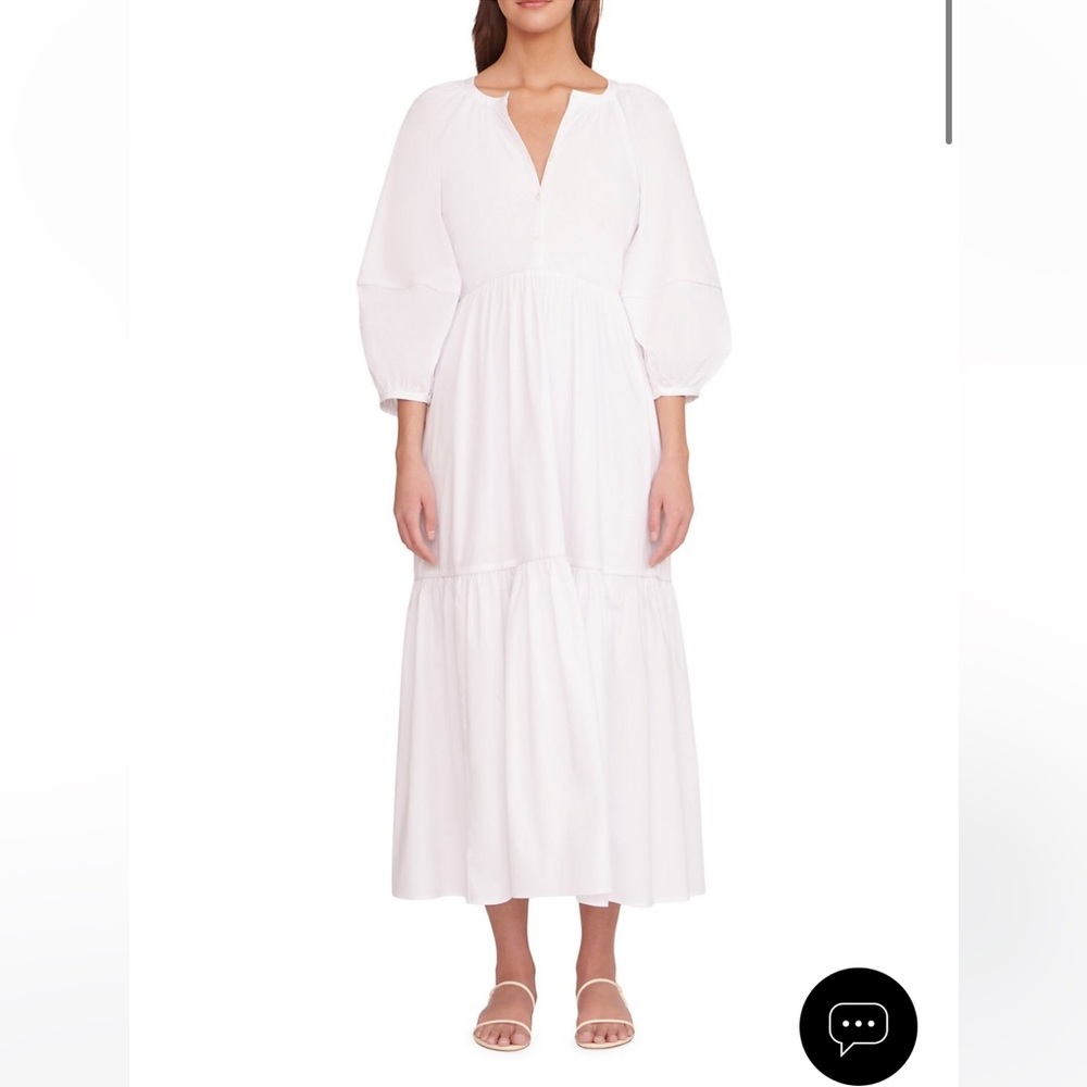 STAUD Demi Dress white